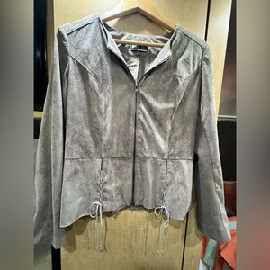 Women's Suede Gray Jacket M